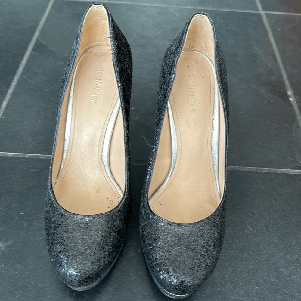 Joan and David platform heel sparkly shoes - Picture 2 of 5